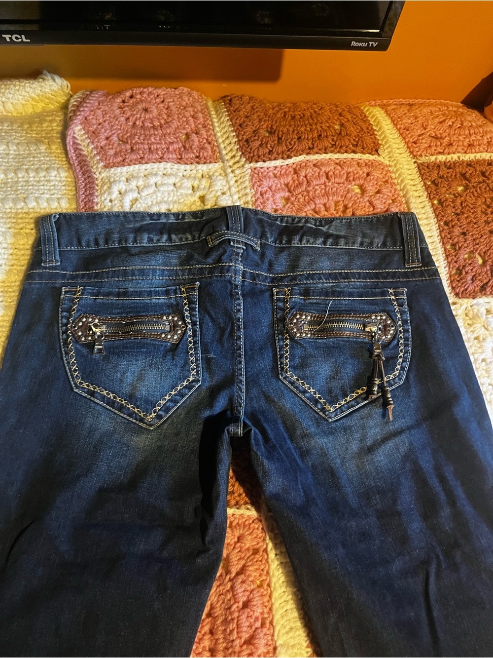 Guess Women's Straight Leg Jeans in Dark Blue Wash